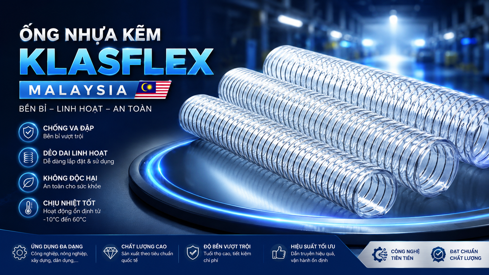 Ống nhựa kẽm Klasflex Ngothanhthanh