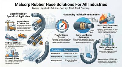 Malcorp Rubber Hose &ndash; A Durable Industrial Hose Solution for All Technical Requirements