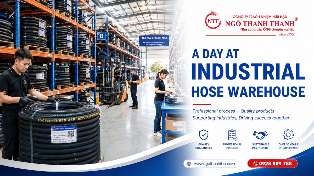 A Day at Ng&ocirc; Thanh Thanh Industrial Hose Warehouse &ndash; Professional Process Ready to Support Businesses