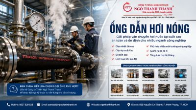 Ống Dẫn Hơi N&oacute;ng C&ocirc;ng Nghiệp &ndash; Giải Ph&aacute;p An To&agrave;n Cho Hệ Thống Hơi &Aacute;p Suất Cao