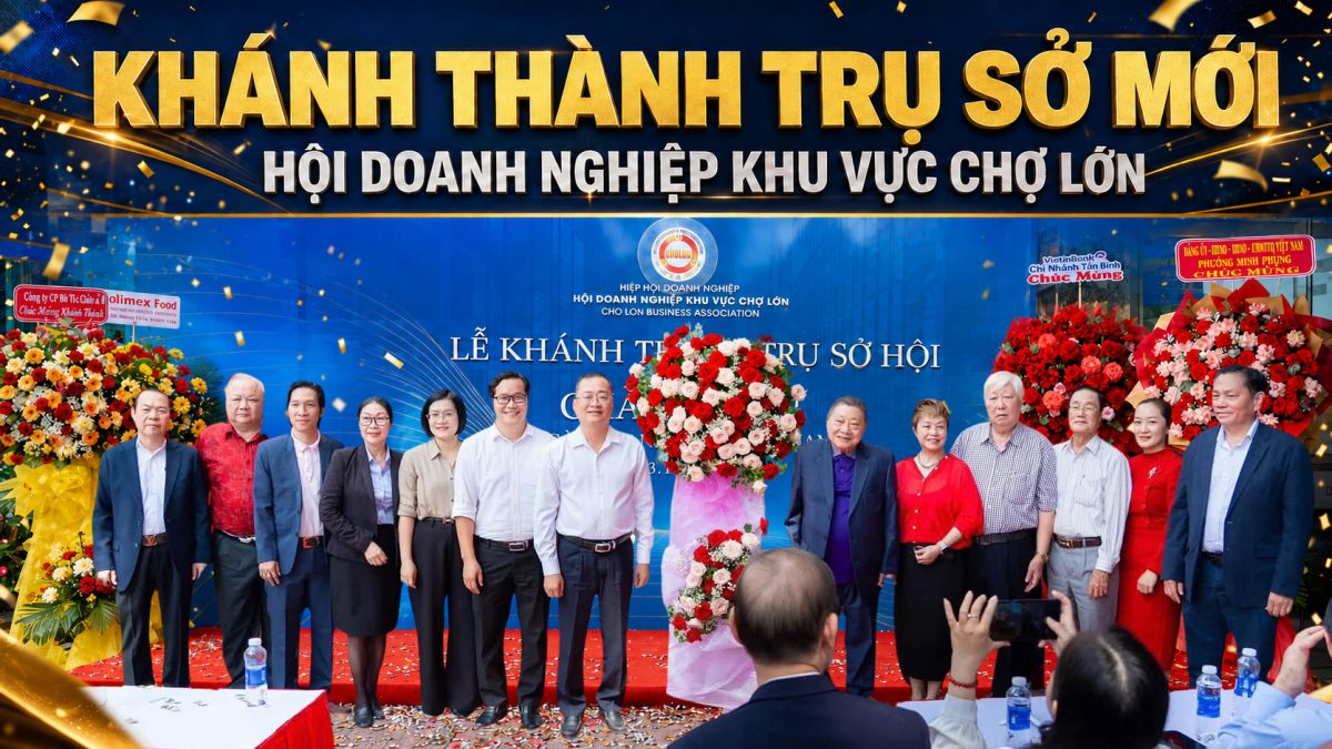C&ocirc;ng ty TNHH Ng&ocirc; Thanh Thanh đồng h&agrave;nh c&ugrave;ng Lễ kh&aacute;nh th&agrave;nh Trụ sở Hội Doanh nghiệp Khu vực Chợ Lớn
