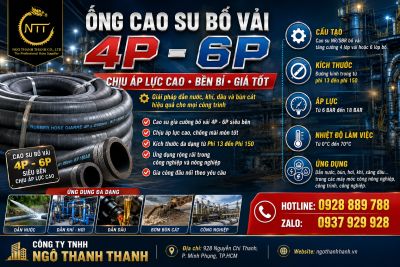 ỐNG CAO SU BỐ VẢI CHẤT LƯỢNG, GI&Aacute; RẺ 4P, 6P