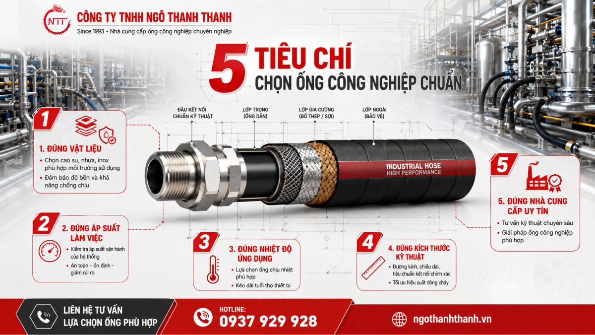 5 Ti&ecirc;u Ch&iacute; Chọn Ống C&ocirc;ng Nghiệp Chuẩn Kỹ Thuật &ndash; Giải Ph&aacute;p Bền Vững C&ugrave;ng Ng&ocirc; Thanh Thanh