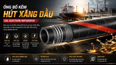 MALCORP OIL SUCTION WP300PSI &ndash; Ống Bố Kẽm H&uacute;t Xăng Dầu Chịu &Aacute;p Lực 300PSI